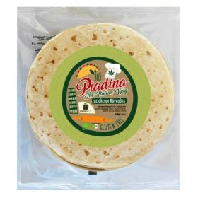 Βιολογική Piadina με Αλεύρι Κάνναβης Χωρίς Γλουτένη