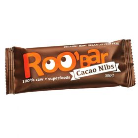 Ωμή Μπάρα με τρίμμα σπόρου κακάο 30g (ROOBAR)