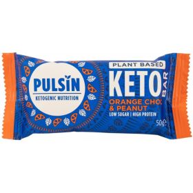 Μπάρα πρωτεΐνης ΚΕΤΟ πορτοκάλι σοκολάτα BIO-PULSIN