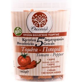 Κριτσίνια 5 Δημητ/κων ντομάτα-πιπεριά BIO (ΟΙΚΟΠΑΛ)