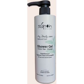 Shower gel bath green tea - orange (SAPON)